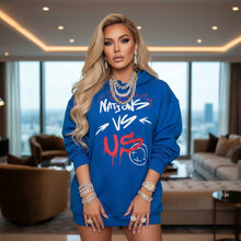Load image into Gallery viewer, Nations vs. Us Hoodie - Blue