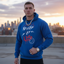 Load image into Gallery viewer, Nations vs. Us Hoodie - Blue