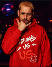 Load image into Gallery viewer, Nations vs. Us Hoodie - Black