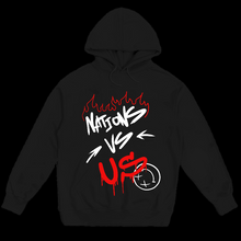 Load image into Gallery viewer, Nations vs. Us Hoodie - Black